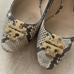 Tory Burch Snakeskin Flats